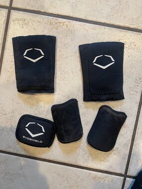 EvoShield Black Protective Wrist and Hand Guards. Left and right.